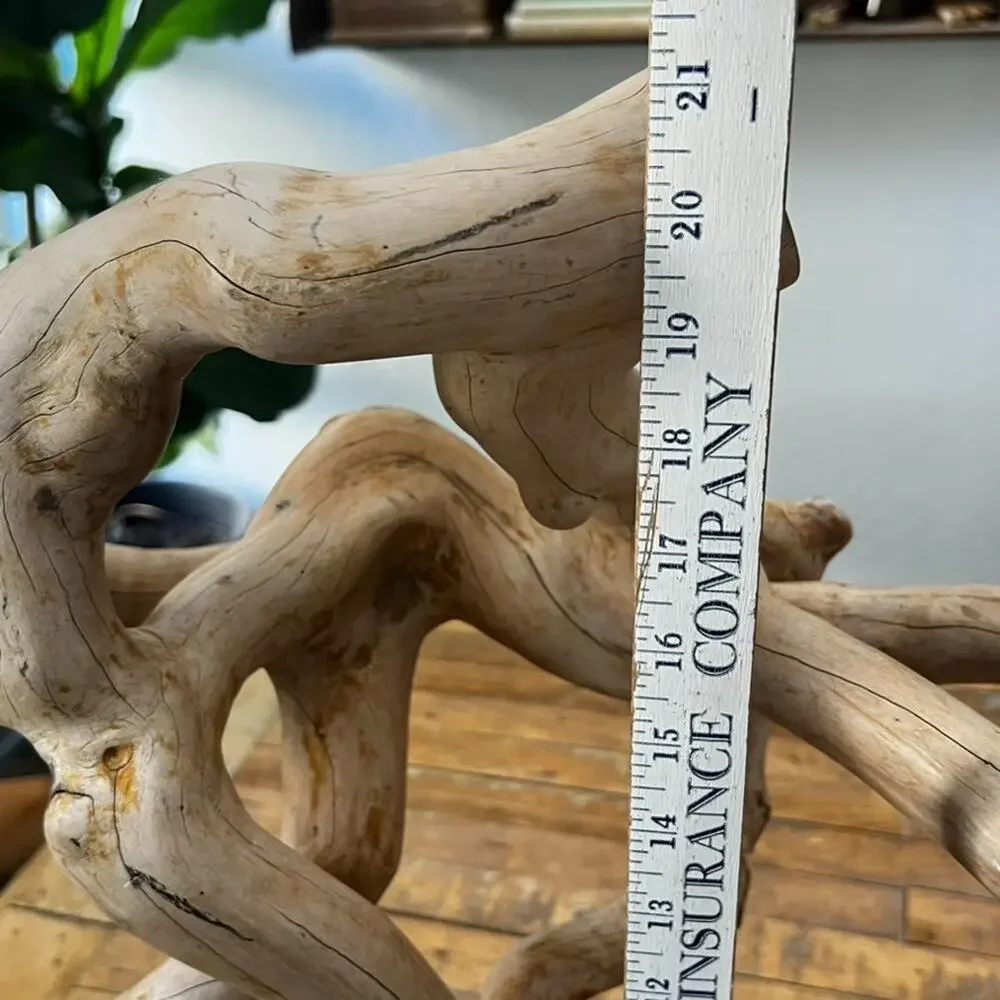 Large Organic Free Form Wood Sculpture Natural 21